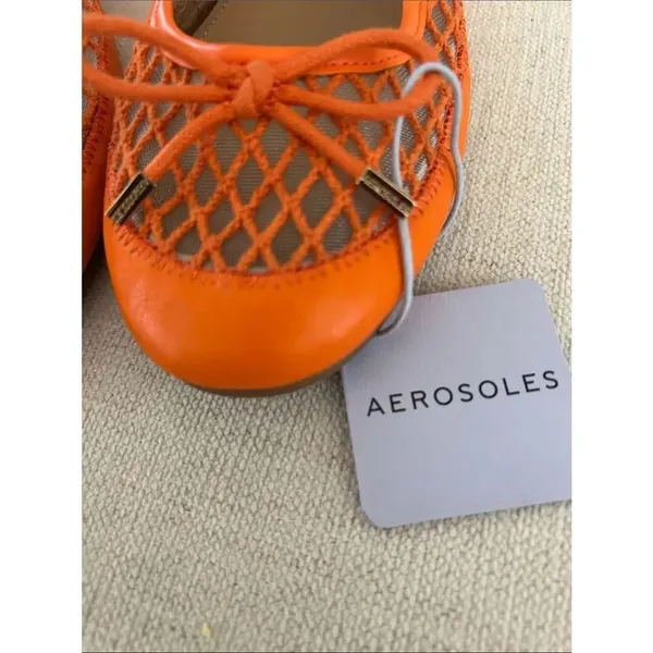 Aerosoles Women's Palma, Mesh Orange, Size 9.5, NWT No box - Image 9