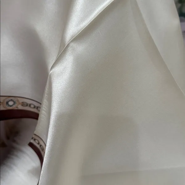 Elegant Cream and Brown Scarf - Image 3