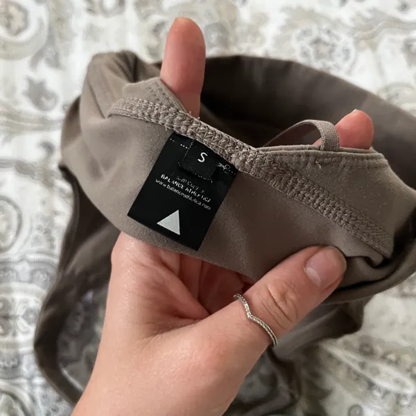 Balance Athletica (vitality) Taupe Long Line Sport Bra Size Small - Image 3