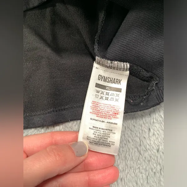 Gymshark black cropped long sleeve top XL - Image 7