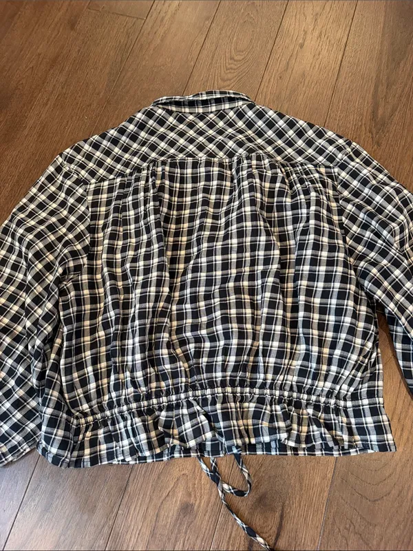 GAP Women’s Black Flannel Elasticated Waist Top Size Medium - C71-013 - Image 9