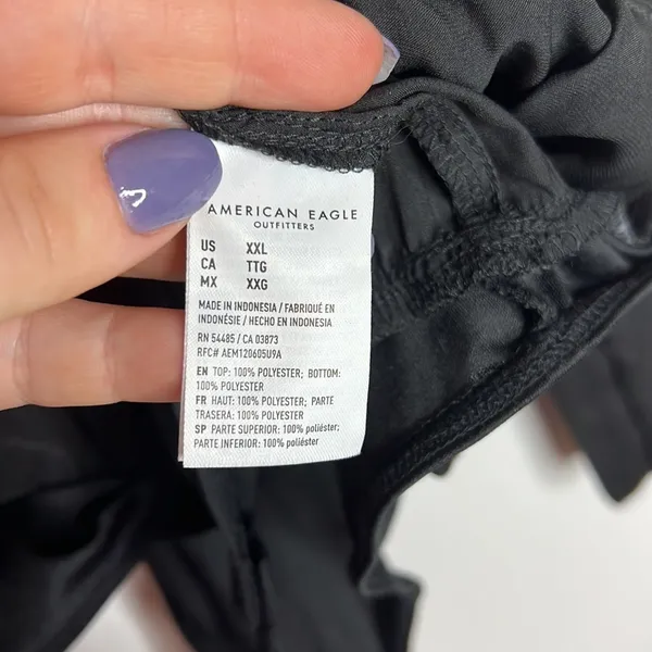 NWT  Black Faux Wrap BodySuit - Image 11