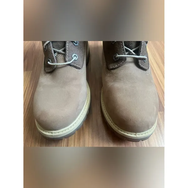 Timberland Authentics Waterproof Roll-Top Boots Brown Nubuck Women's Size 8 - Image 6