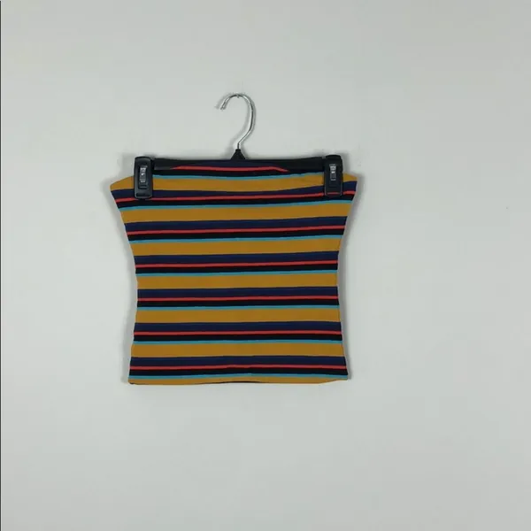 Cotton On Riley Stripe Inca Gold Everyday Tube Top Strapless Size XS NWT - Image 4