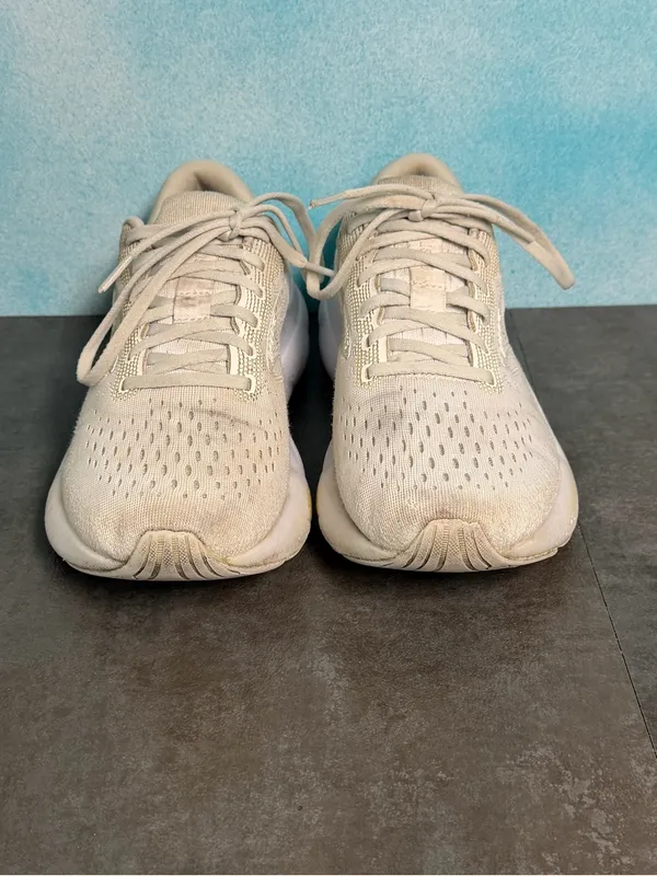 Brooks Ghost 16 Women's White/Pale Gray Running Shoes 1204071B151 Size 7.5B - Image 5