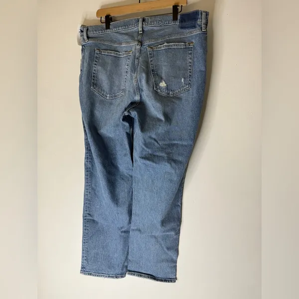 NWT Abercrombie Fitch The‎ 90s Straight Ultra High Rise Jeans Size 34/18S - Image 2