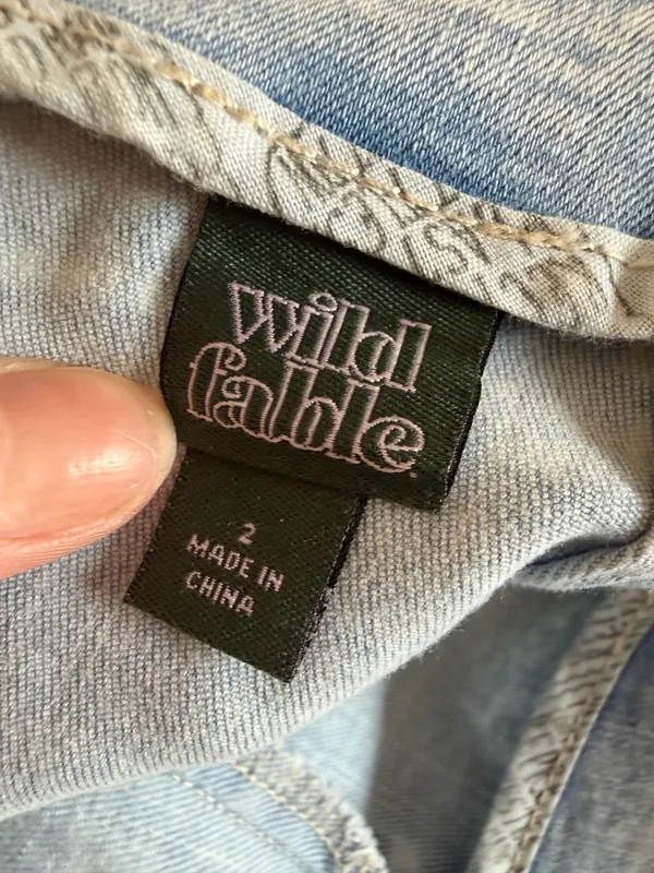 Wild Fable Embroidered Demin Skirt 2🌼 - Image 4