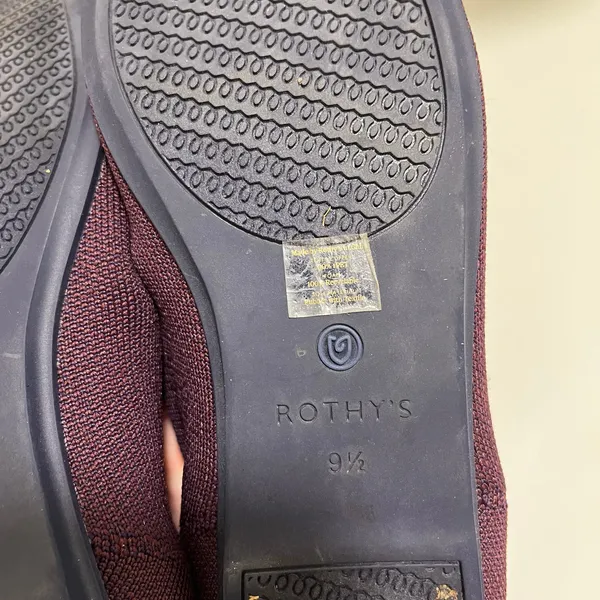 Rothy's The‎ Flat Blackberry Captoe Ombre Colorblock Flats Size 9.5 - Image 5