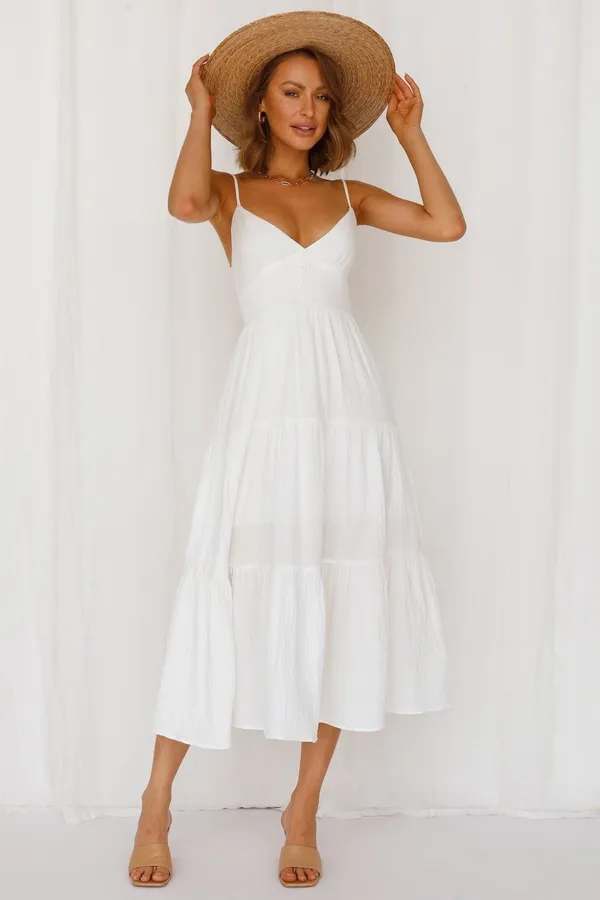 ✨Hello Molly Vintage Queen Maxi Sz Xl Dress White✨ - Image 3