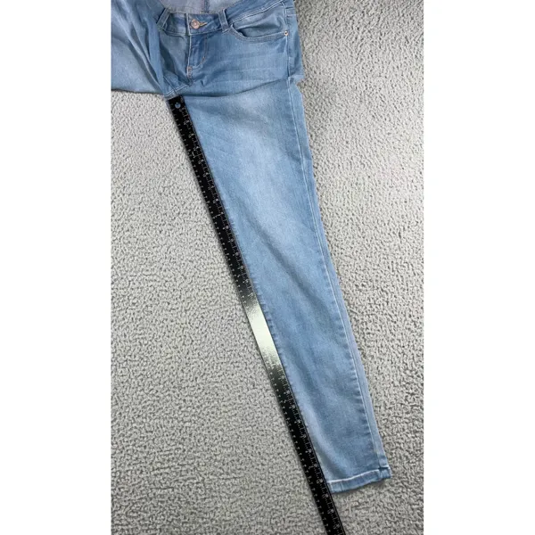 Garage Jeans Women 28x29 Light Wash Low‎ Rise Stretch Denim Slim Fit Skinny - Image 6