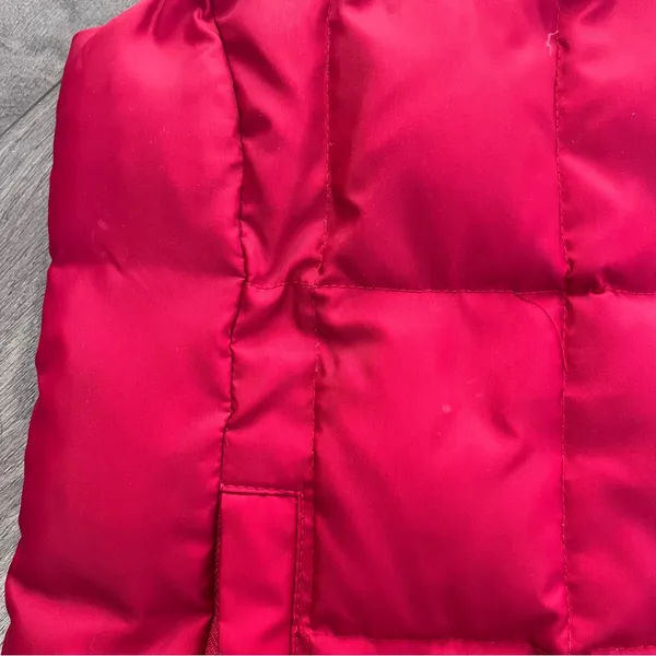 GAP Vibrant Red Down Filled Vest Outerwear Small - Image 7