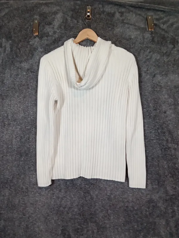 Lauren Ralph Lauren Women Cable Knit Cotton Fisherman Preppy Coatal Sweater M - Image 6