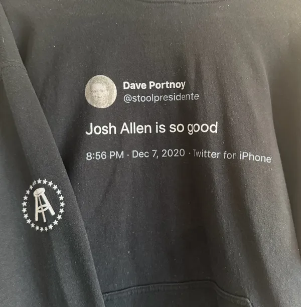 Barstool Sports Josh Allen Hoodie - Image 2