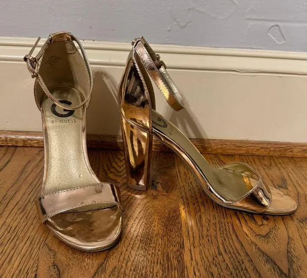 G by Guess Rose Gold Heels - Image 2