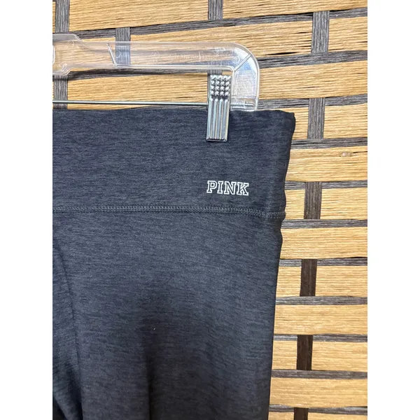 PINK Vicotrias Secret The Ultimate Yoga‎ Gray Crops Size Large - Image 3