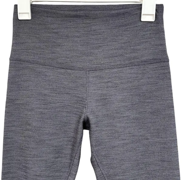 Lululemon Align Pant II 25" Mini Herringbone Heathered Black White / Black Sz 8 - Image 3