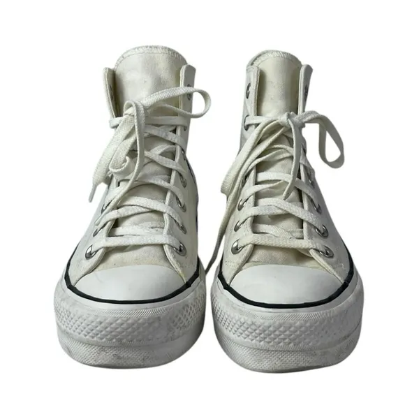 Converse Chuck Taylor All Star Made With Love White Lace Up Sneakers Shoes Sz 7 - Image 2