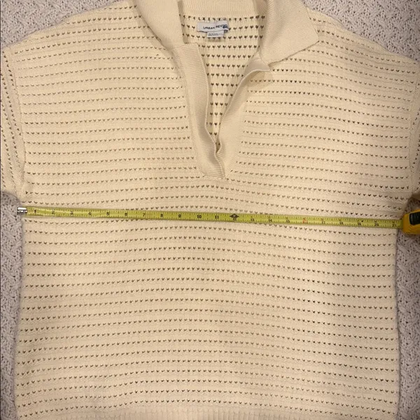 Urban Revivo Womens Xs Blouse Embroidery Cream Color - Image 4