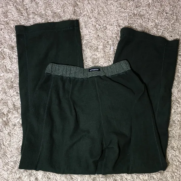 Patagonia synchilla green sweatpants lounge pants stretchy pants soft bed pants‍ - Image 6