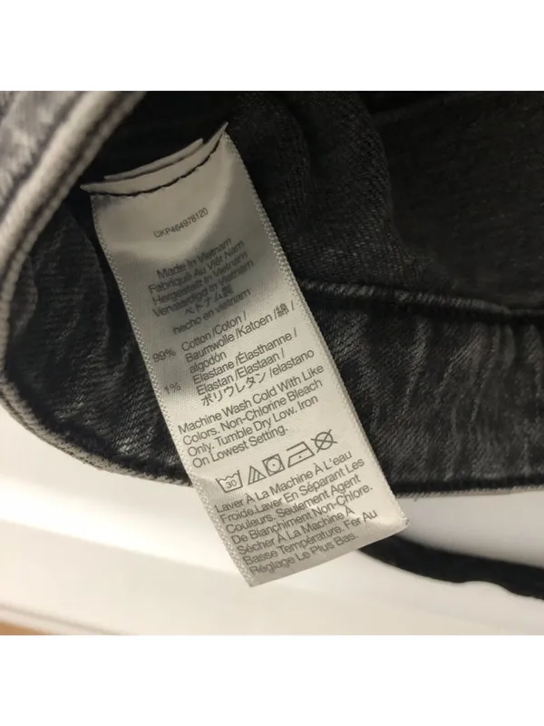 Madewell Womens Perfect Vintage Straight Jeans Size 26W Gray Denim Fair Trade - Image 5