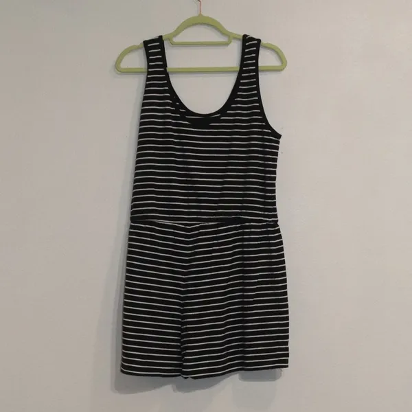 Tommy Hilfiger Navy Blue Striped Romper Sz M - Image 10