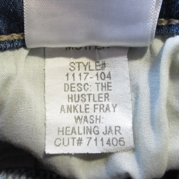NWT Mother Hustler Ankle Fray in Healing Jar High Rise Boot Crop Stretch Jean 24 - Image 6
