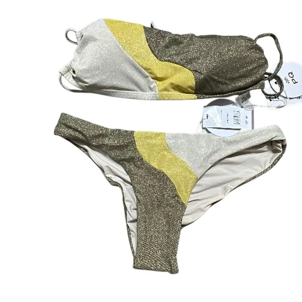 New. PQ gold metallic teeny bikini. Retails $154 - Image 7