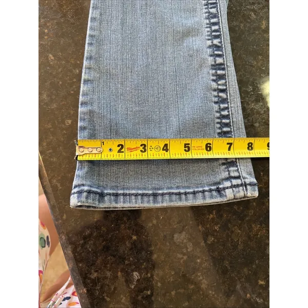 Wrangler Rock 47 Women's Blue Jeans Ultra Low Rise Sz‎ 30x34 Rodeo Cowgirl Denim - Image 11