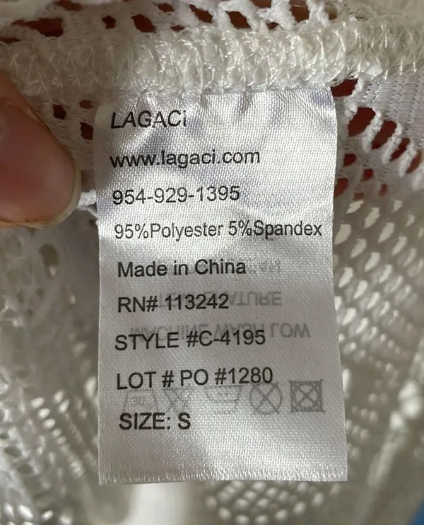 Lagaci Swimsuit Coverup Size S - Image 4