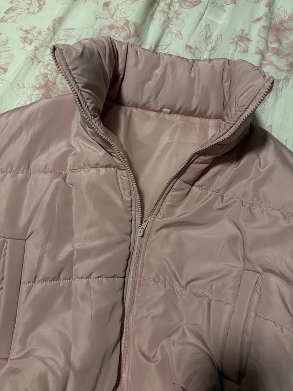 cropped pink puffer jacket amazon - Image 4
