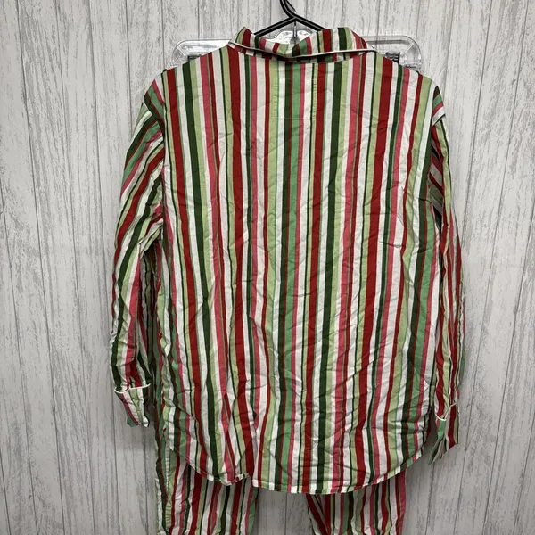 Womens Size S Print Fresh Candy Striped PJ Set EUC - Image 5
