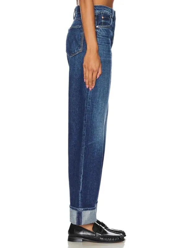 NWT Mother LIL Spitfire Nerdy Cuff in Did You Bring Me Anything? Slouchy Jean 28 - Image 4