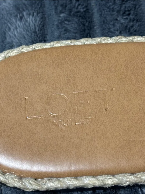 LOFT Black Knotted Espadrille Slide Sandals - Women - Image 3