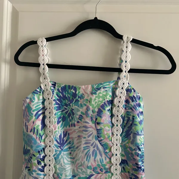 Lilly Pulitzer Pink and White Dress - Image 5