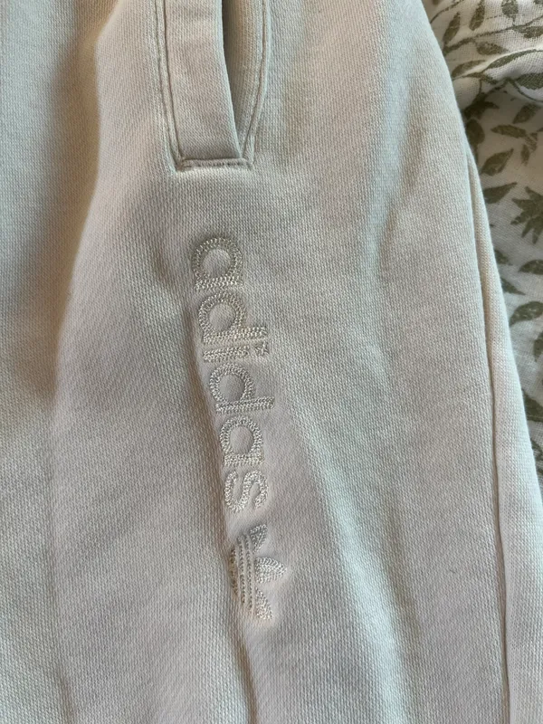 Adidas White Sweatpants - Image 2
