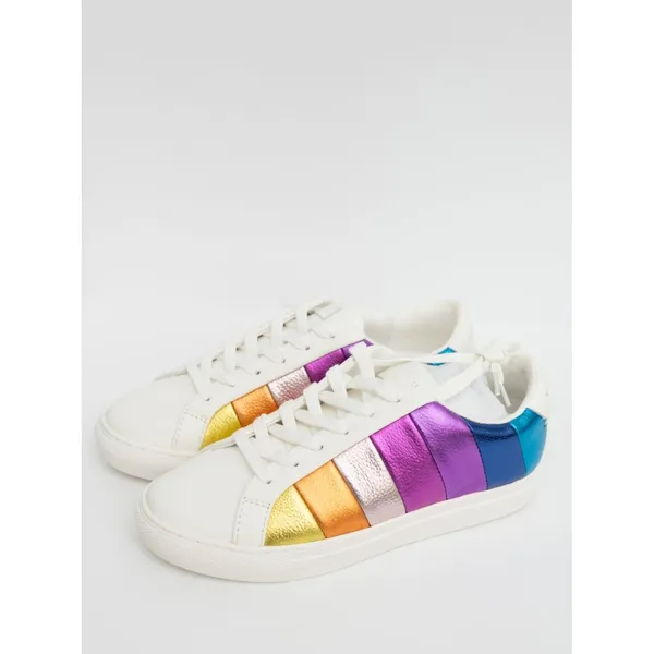KURT GEIGER LONDON | New! Women's Lane Stripe Low-Top Sneakers - Image 2