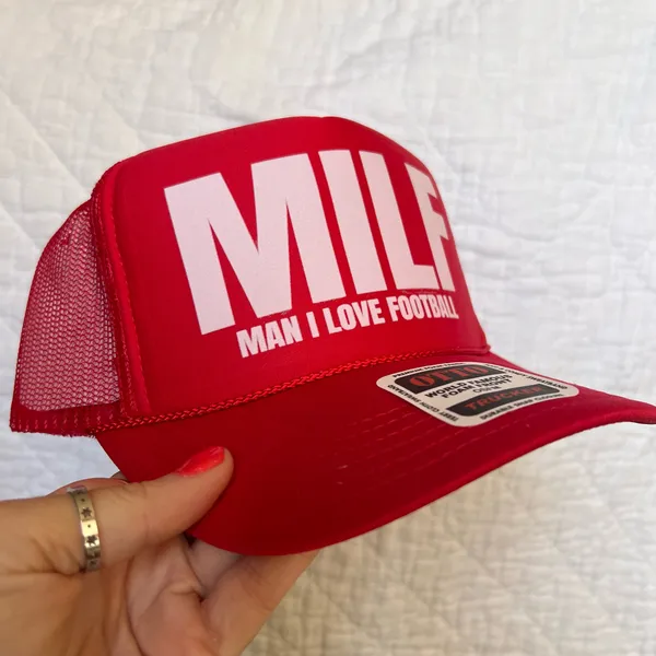 Man I love football trucker hat - Image 2