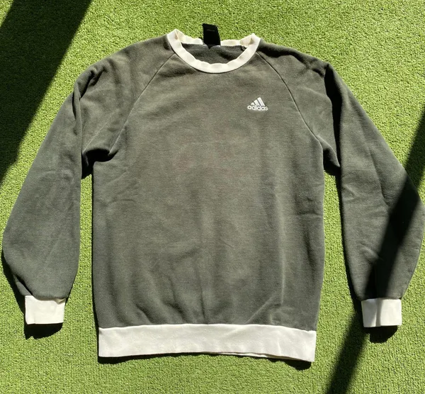 Adidas Olive Green Crewneck - Image 2