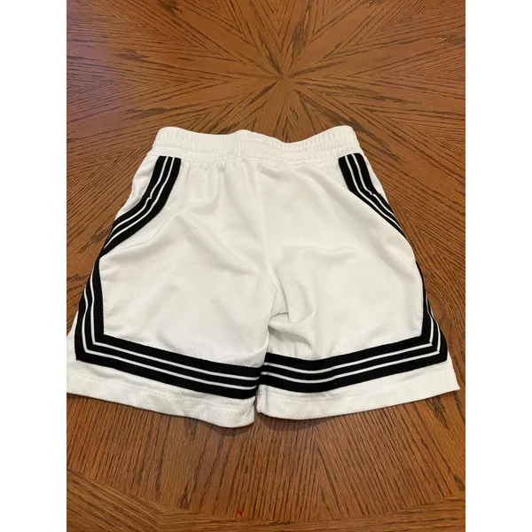 Nike Fly Basketball Shorts Womens XS White Black Dri-FIT Mesh Athletic Striped - Image 5