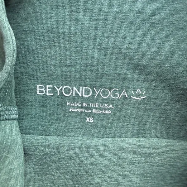 Beyond Yoga‎ sz XS Spacedye High Waisted Midi Leggings Dark Green Heathered - Image 4