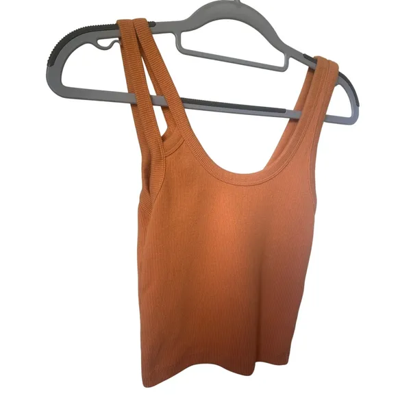 Abercrombie Orange Ribbed Tank - XS - Image 2