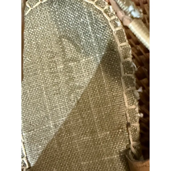 Clarks Artisan Petrina Gaia Sage Green Metallic‎ Espadrille Wedge Sandals 8.5M - Image 5