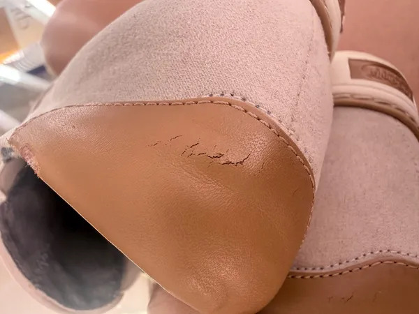 Dr. Scholl's "If Only" wedge slip-on sneakers in a light gray perforated suede material. - Image 4