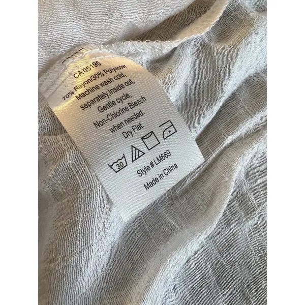 Picadilly Canada‎ Size Small Dress Midi Tan White Layered sleeveless Lagenlook - Image 7