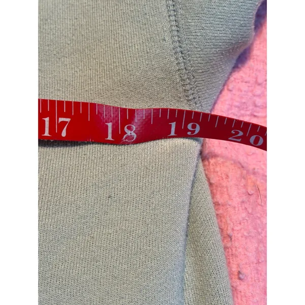 Billabong Womens Palm Tree Sleeve Graphic Hoodie Sage Green Small Sweatshirt‎ - Image 4
