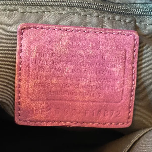 Coach Purple Signature CC Crossbody Purse F14872 - Image 13