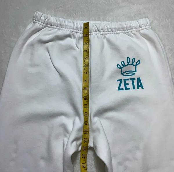 Jerzees Zeta "Living the Nu life white sweatpants womens size XL - Image 4