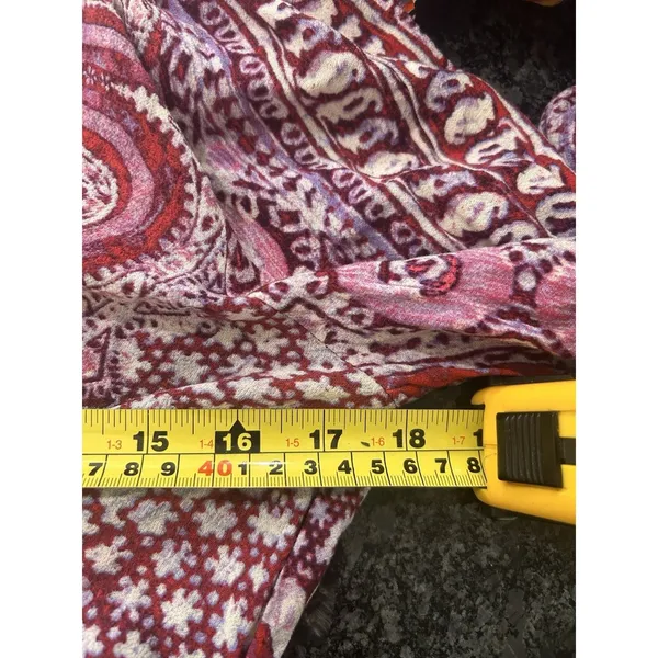 Free People Wild & Free Paisley Crop Top Size Medium Boho Bohemian Festival Fair - Image 8