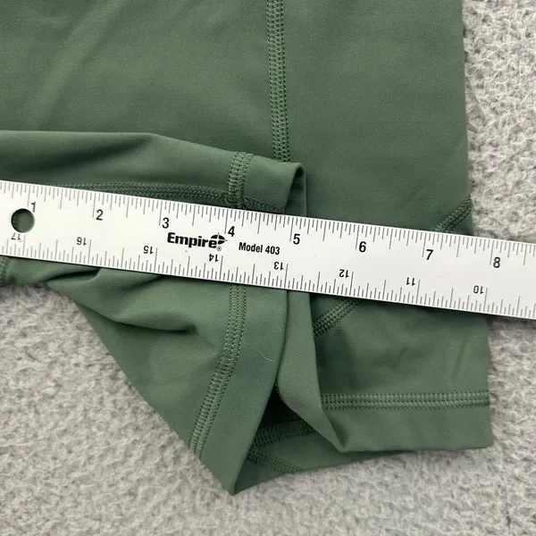 CRZ Yoga High Rise Biker Shorts Green Athletic Athleisure Women's Medium - Image 8