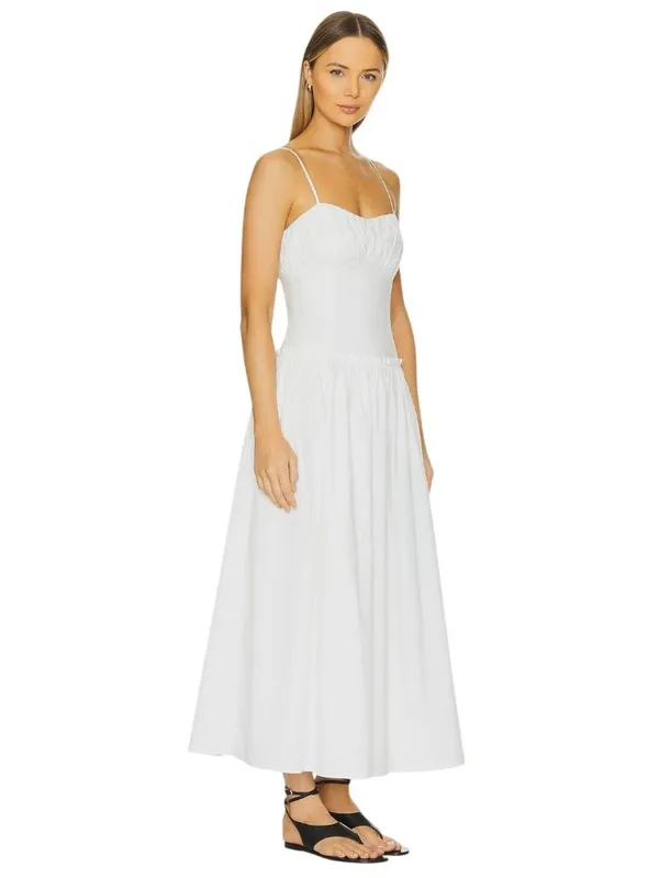 Line & Dot Maison Corset Dress in White Small New Womens Maxi Gown - Image 3